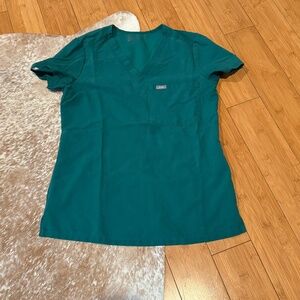 Figs Green Scrub Top